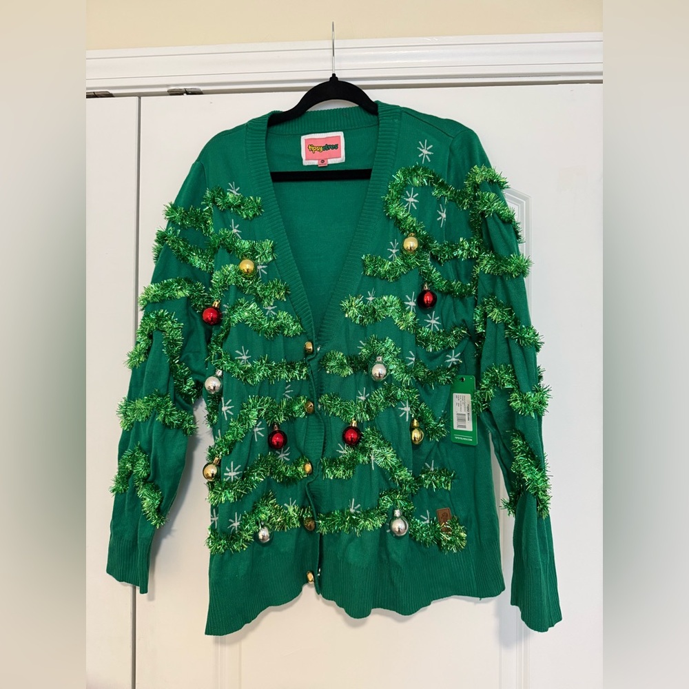 Tipsy Elves Green Ugly Christmas Sweater